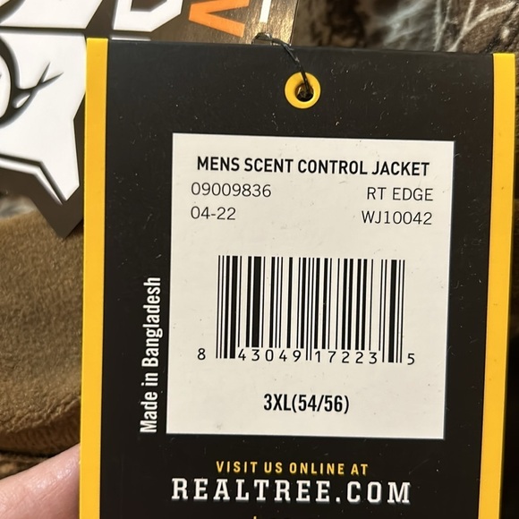 RealTree Men’s Scent Control Jacket. NWT 3XL - Picture 10 of 12